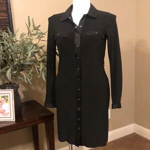 White House Black Market Button Up Dress